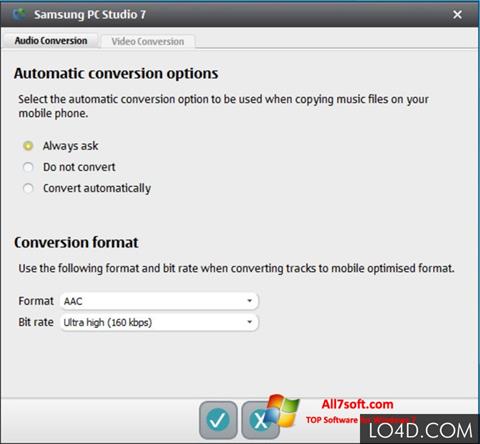 Screenshot Samsung PC Studio for Windows 7