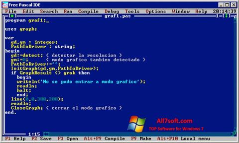 Screenshot Free Pascal for Windows 7
