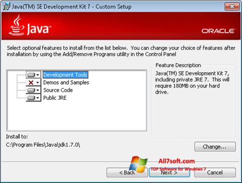 Screenshot Java Development Kit for Windows 7