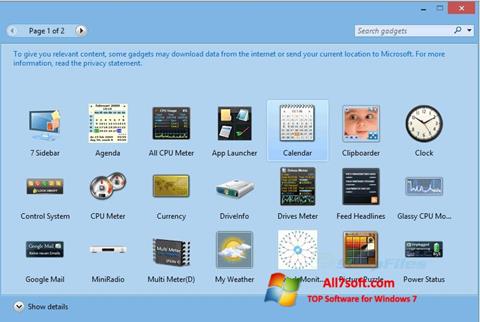 Screenshot 8GadgetPack for Windows 7