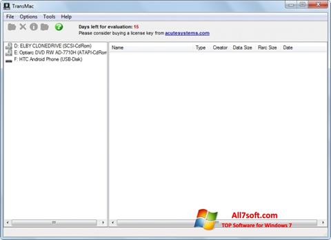 Screenshot TransMac for Windows 7