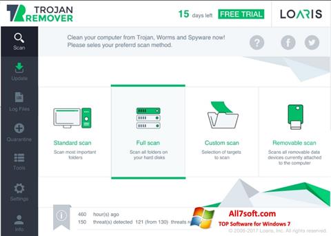 Screenshot Loaris Trojan Remover for Windows 7