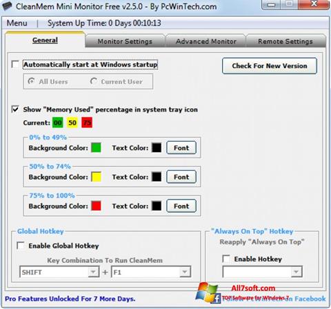 Screenshot CleanMem for Windows 7