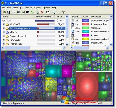 Screenshot WinDirStat for Windows 7