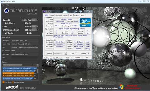 Screenshot CINEBENCH for Windows 7