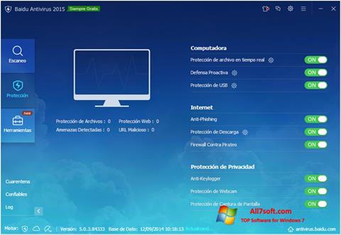 Screenshot Baidu Antivirus for Windows 7