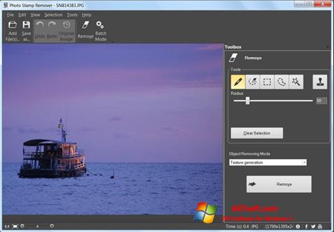 Screenshot Photo Stamp Remover for Windows 7