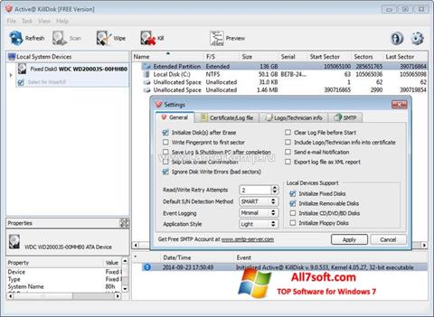 Screenshot Active KillDisk for Windows 7