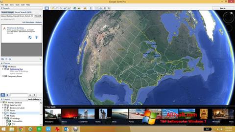 Screenshot Google Earth for Windows 7