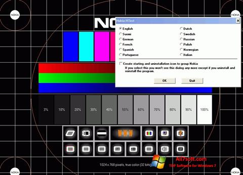 Screenshot Nokia Monitor Test for Windows 7