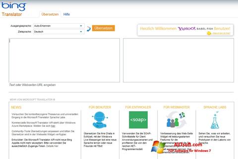 Screenshot Bing Translator for Windows 7