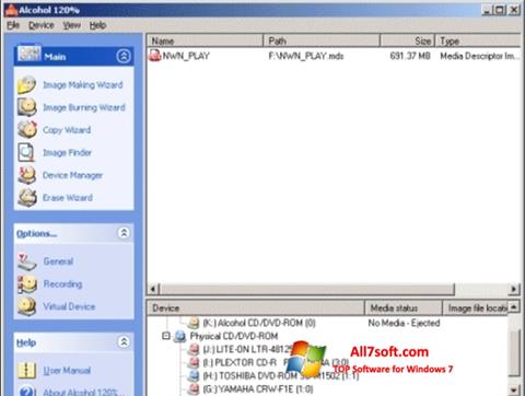 Screenshot Alcohol 120% for Windows 7