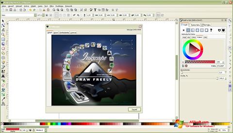 Screenshot Inkscape for Windows 7