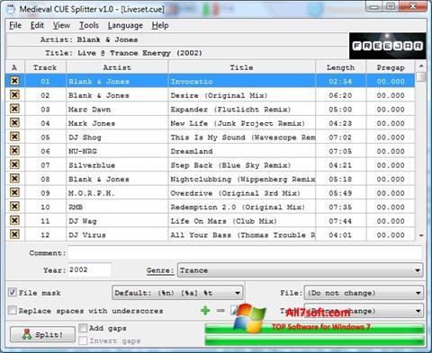 Screenshot Medieval CUE Splitter for Windows 7