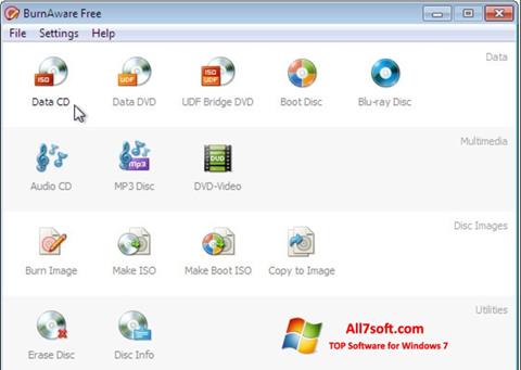 Screenshot BurnAware Free for Windows 7
