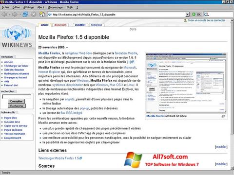 Screenshot Mozilla Firefox for Windows 7