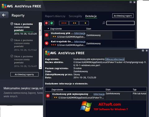 Screenshot AVG AntiVirus Free for Windows 7