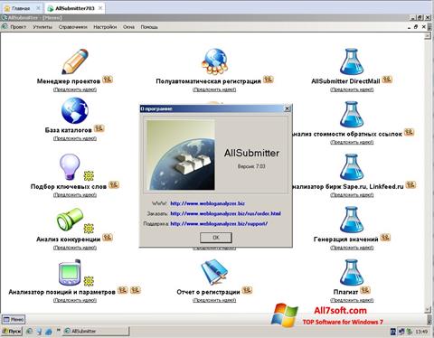Screenshot AllSubmitter for Windows 7