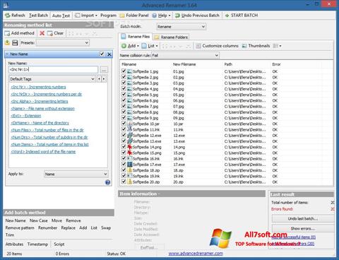 Screenshot ReNamer for Windows 7