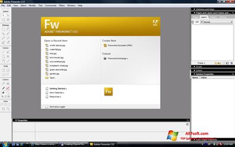 Screenshot Adobe Fireworks for Windows 7