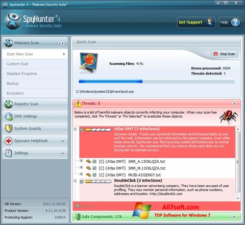 Screenshot SpyHunter for Windows 7