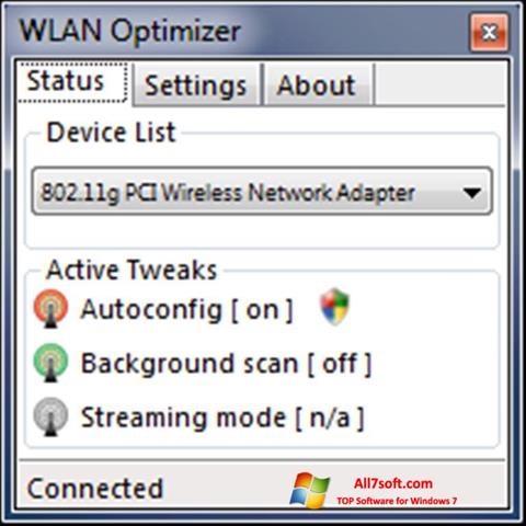 Screenshot WLAN Optimizer for Windows 7