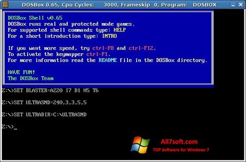 Screenshot DOSBox for Windows 7