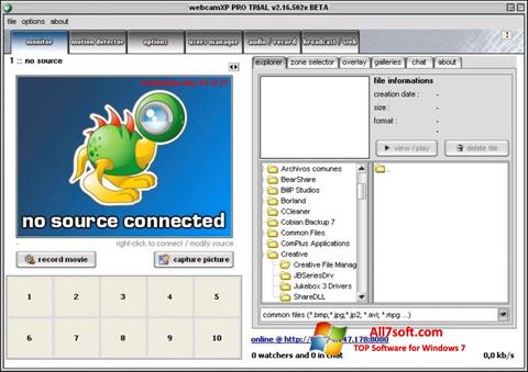 Screenshot webcamXP for Windows 7