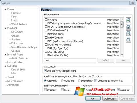 Screenshot Combined Community Codec Pack for Windows 7