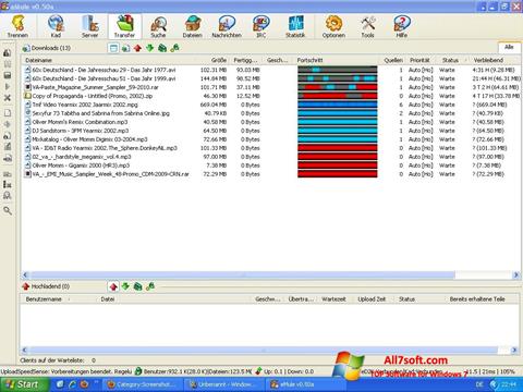 Screenshot eMule for Windows 7
