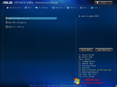 Screenshot ASUS Update for Windows 7