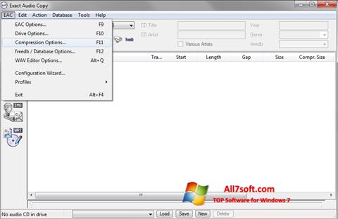 Screenshot Exact Audio Copy for Windows 7