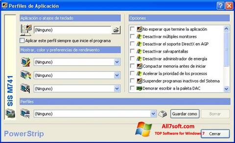 Screenshot PowerStrip for Windows 7