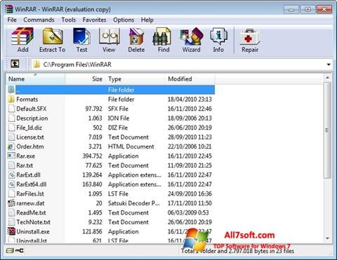 free download of winrar for windows 7