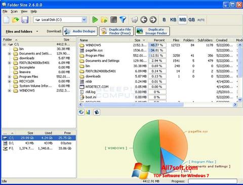 Screenshot Folder Size for Windows 7