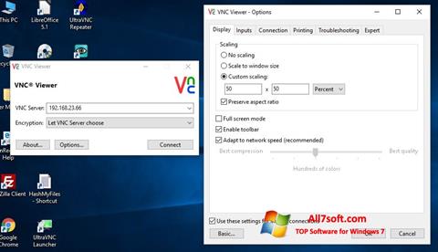 for windows instal UltraVNC Viewer 1.4.3.0