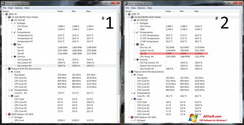 Screenshot Open Hardware Monitor for Windows 7