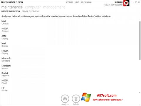 Screenshot Driver Fusion for Windows 7