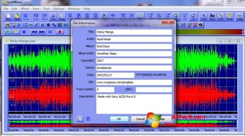 Screenshot GoldWave for Windows 7