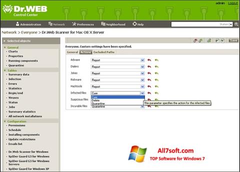 Screenshot Dr.Web Antivirus for Windows 7