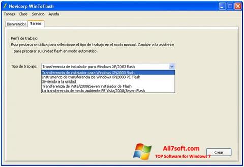 Screenshot WinToFlash for Windows 7