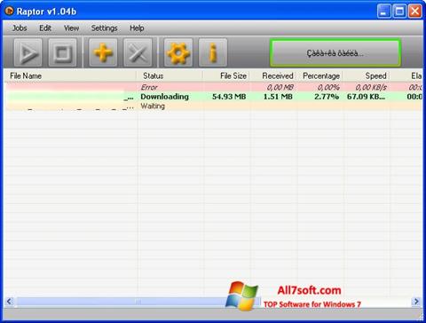 Screenshot Raptor for Windows 7
