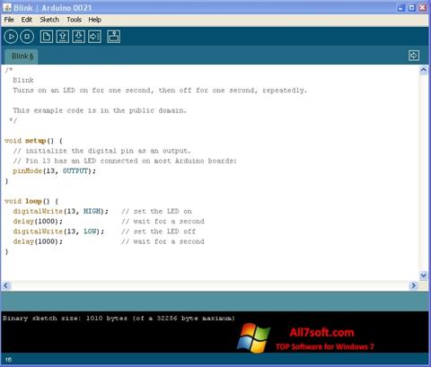 Screenshot Arduino for Windows 7