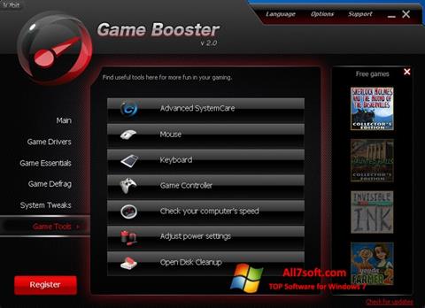 Screenshot Game Booster for Windows 7