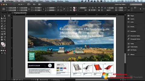 Screenshot Adobe InDesign for Windows 7