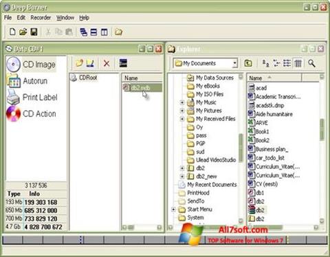 Screenshot DeepBurner for Windows 7