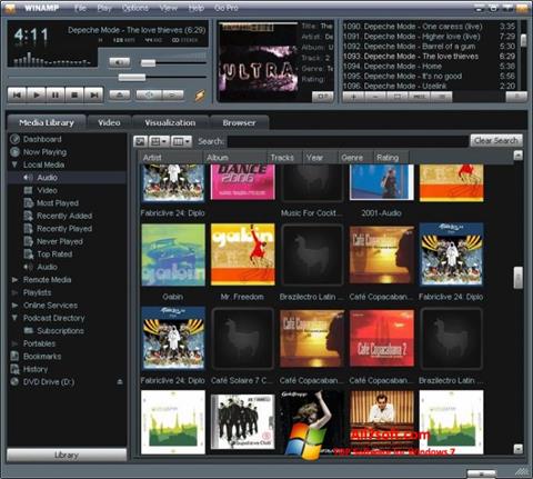 Screenshot Winamp for Windows 7