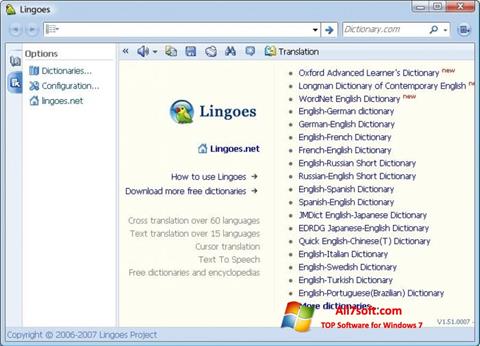 Screenshot Lingoes for Windows 7