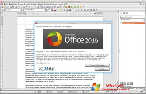 Screenshot SoftMaker Office for Windows 7