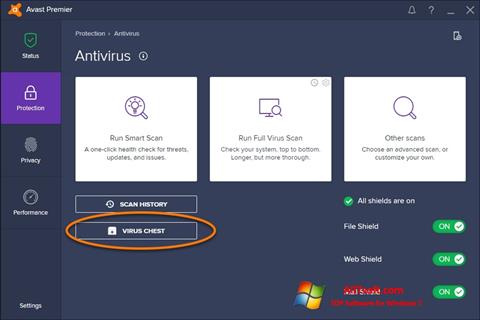 Screenshot Avast for Windows 7